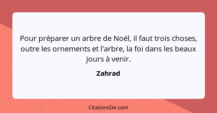 Pour préparer un arbre de Noël, il faut trois choses, outre les ornements et l'arbre, la foi dans les beaux jours à venir.... - Zahrad